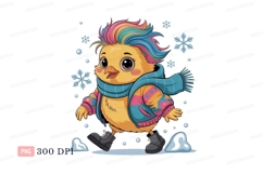 Colorful chick winter fashion scarf jacket Product Image 1