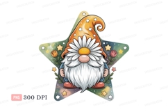 Gnome daisy hat star flowers image Product Image 1