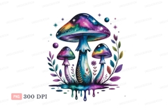 Cosmic Fungi Galaxy Nature mushrooms fantasy Product Image 1