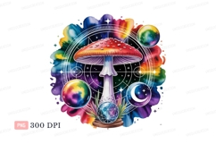 Psychedelic mushroom celestial astrology magic Product Image 1