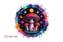 Psychedelic mushroom galaxy art cosmic space Product Image 1