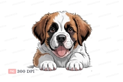 Adorable Saint Bernard Puppy canine Product Image 1