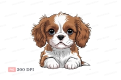 Adorable brown white puppy canine animal Product Image 1