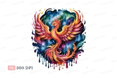 Fiery Phoenix Cosmic Flight fire wings Product Image 1
