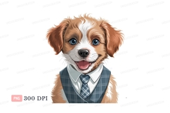 Adorable canine wearing formal attire puppy animal Product Image 1