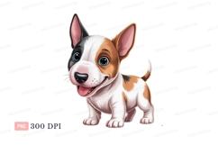 Adorable puppy with blue eyes and floppy ears canine Product Image 1