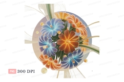 Glowing Floral Arrangement flowers blue Product Image 1