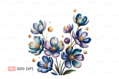 Colorful floral arrangement with golden accents flowers Product Image 1