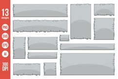 Concrete board in cartoon style clipart Product Image 1