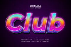 neon editable text effect style vector bundle Product Image 3