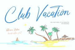 Club Vacation Handwritten Font Product Image 1