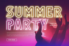 CLUBING - Neon Light Party Font Product Image 4