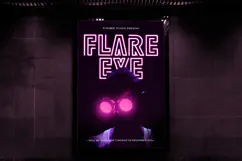 CLUBING - Neon Light Party Font Product Image 5