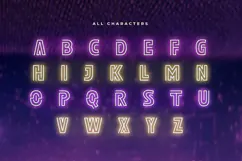 CLUBING - Neon Light Party Font Product Image 6