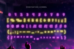 CLUBING - Neon Light Party Font Product Image 7