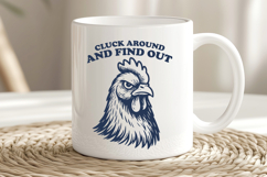 Cluck Around and Find Out SVG Funny Chicken Attitude Clipart Product Image 3
