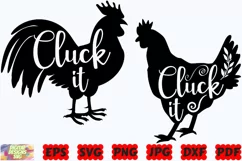Cluck It SVG | Chicken SVG | Farm Life SVG | Farming SVG Product Image 2
