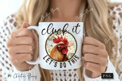 Cluck It Let's Do This PNG | Farmhouse PNG Product Image 2