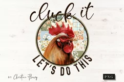 Cluck It Let's Do This PNG | Farmhouse PNG Product Image 4