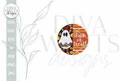 Cluck Or Treat SVG Halloween Door Hanger SVG Trick Or Treat Product Image 2