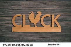 Rooster Farmhouse Sign| Cluck SVG Sign| Laser Cut Template