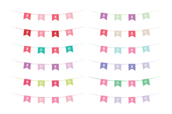 Chalkboard Valentine XOXO Banner Clip Art Set Product Image 3