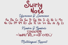 Swirly Note A Playful Handwritten Font Product Image 5