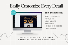 Graduation Announcement Photo Cards Canva Template Product Image 3