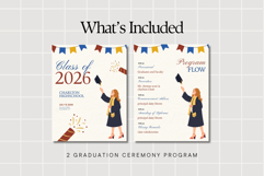Graduation Ceremony Program Canva Template Product Image 3
