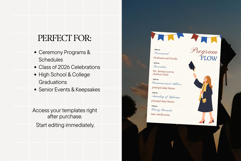 Graduation Ceremony Program Canva Template Product Image 6