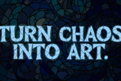 Stained Glass Mosaic Decorative Font Product Image 4