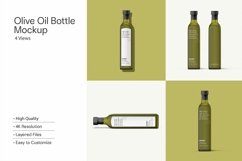 Glass Olive Bottle Mockup Product Image 5