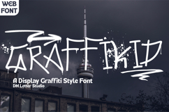 Graffikid - Urban Edge Meets Bold Elegance a Graffiti Font Product Image 1