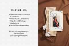 Graduation Announcement Photo Cards Canva Template Product Image 6