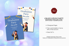 Graduation Party Invitations Canva Template Product Image 2