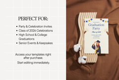 Graduation Party Invitations Canva Template Product Image 5
