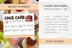 Cake Care Card Canva Template Product Image 4