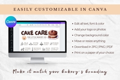 Cake Care Card Canva Template Product Image 5