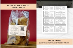 Cottage Food Law Label Canva QR Code Template Product Image 6