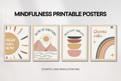 Mindfulness Quotes Printable Wall Art Calm Aesthetic Posters Product Image 2