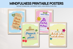 Mindfulness Quotes Printable Wall Art Calm Aesthetic Posters Product Image 1