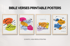 Bible Verse Wall Art Pop Art Printable Poster Set Product Image 2