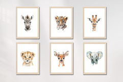 Safari Animals Prints Nursery Wall Art Kids Room Printable Product Image 4