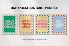 Bathroom Quotes Pop Art Wall Art Printable Posters Product Image 2