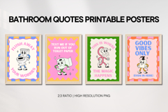 Bathroom Quotes Groovy Wall Art Printable Posters Product Image 2