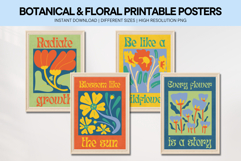 Botanical &amp; Floral Printable Wall Art Nature Posters Set Product Image 1