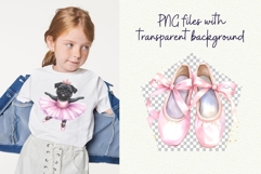 Pug Ballerina Pink Ballet Coquette Clipart Bundle Product Image 5
