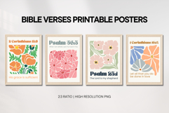Boho Bible Verse Wall Art Neutral Printable Poster Set Product Image 2