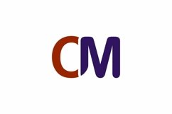 CM logo design vector template Product Image 1