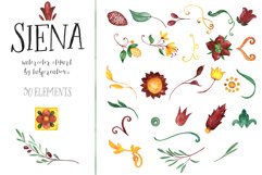 Siena Watercolor Tiles Folk Italy Product Image 2